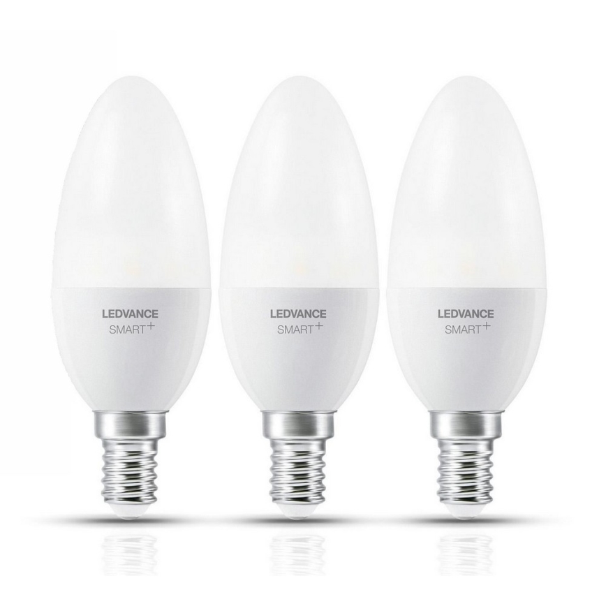 CONJUNTO 3x Lâmpada LED com regulação SMART + E14/5W/230V 2700K Wi-Fi - Ledvance