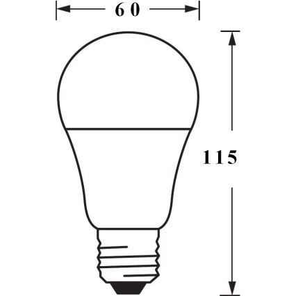 CONJUNTO 3x Lâmpada LED com regulação SMART + E27/9,5W/230V 2700K-6500K Wi-Fi - Ledvance