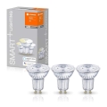 CONJUNTO 3x Lâmpada LED com regulação SMART + GU10/5W/230V 2700K Wi-Fi - Ledvance