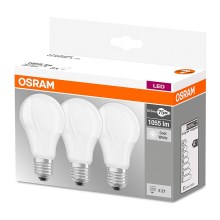CONJUNTO 3x Lâmpada LED E27/10,5W/230V - Osram
