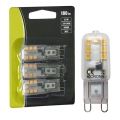 CONJUNTO 3x Lâmpada LED G9/2,5W/230V 3000K