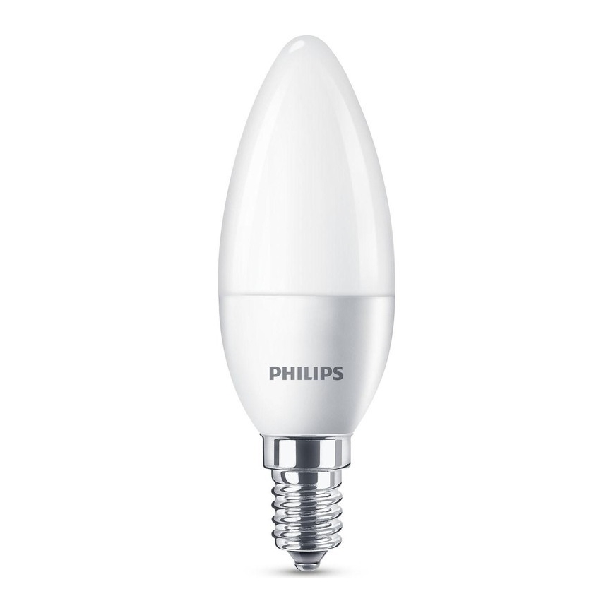 CONJUNTO 3x Lâmpada LED Philips B35 E14/5,5W/230V 2700K