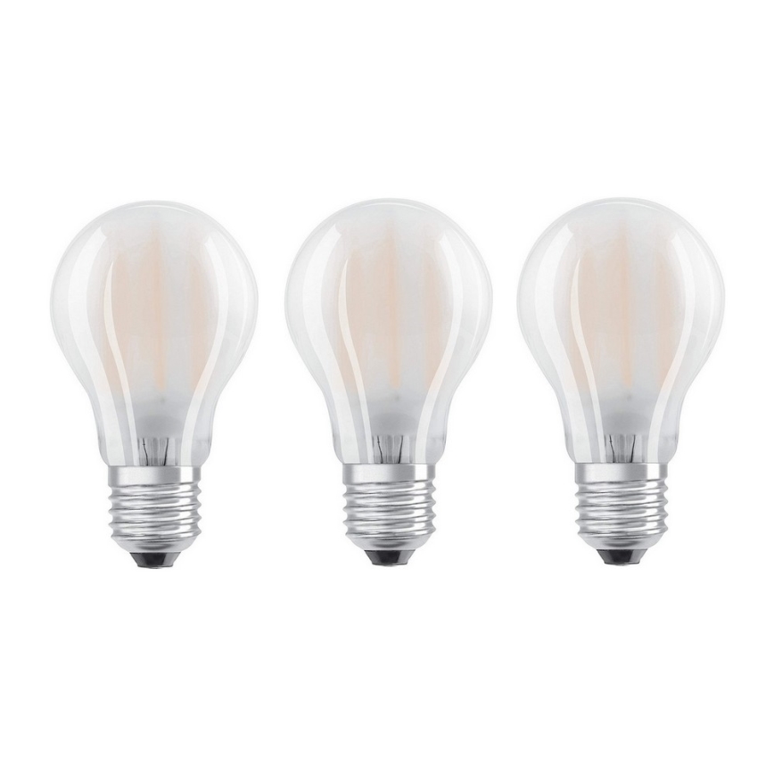 CONJUNTO 3x Lâmpada LED VINTAGE E27/7W/230V 2700K - Osram