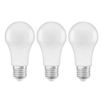 CONJUNTO 3x Lâmpadas LED A60 E27/10W/230V 4000K