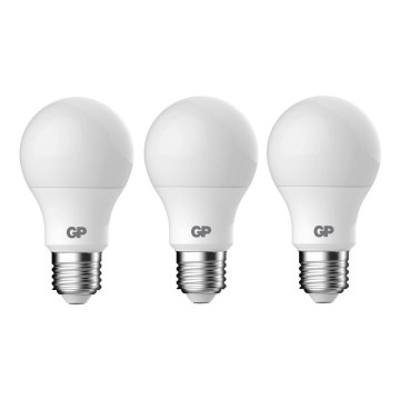 CONJUNTO 3x Lâmpadas LED A60 E27/8,6W/230V 2700K - GP