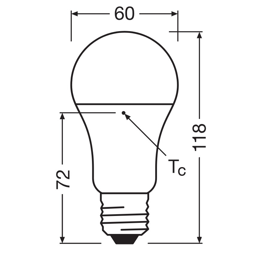 Conjunto 3x Lâmpadas LED de plástico reciclado A100 E27/14W/230V 4000K - Osram