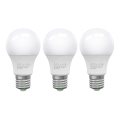 CONJUNTO 3x Lâmpadas LED ECOLINE A60 E27/10W/230V 4000K - Brilagi