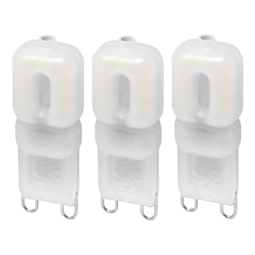 CONJUNTO 3x Lâmpadas LED ECOLINE G9/2,5W/230V 3000K - Brilagi