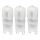 CONJUNTO 3x Lâmpadas LED ECOLINE G9/2,5W/230V 3000K - Brilagi