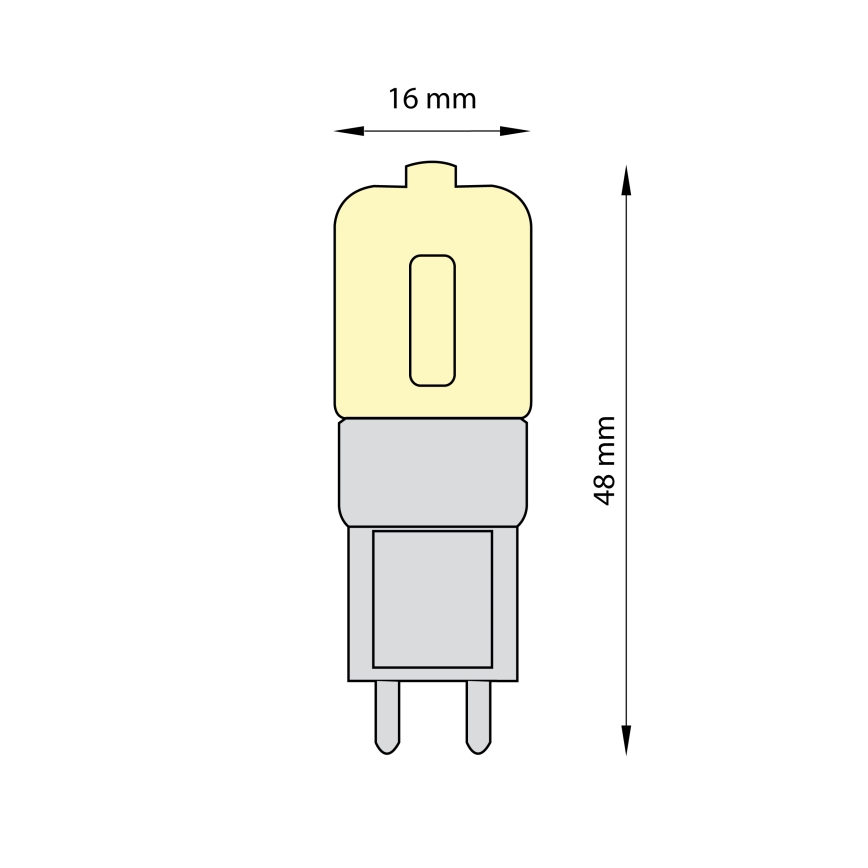 CONJUNTO 3x Lâmpadas LED ECOLINE G9/2,5W/230V 3000K - Brilagi