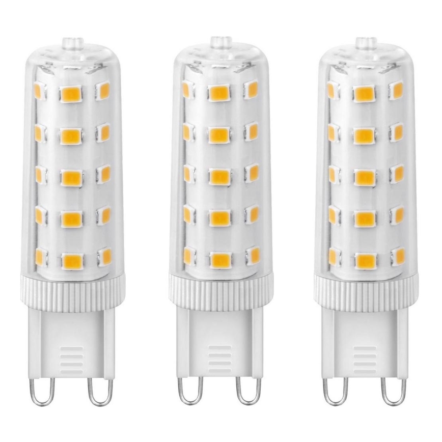 CONJUNTO 3x Lâmpadas LED ECOLINE G9/4,5W/230V 3000K - Brilagi