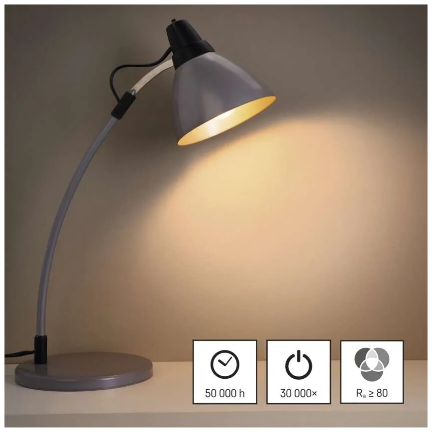 CONJUNTO 3x Lâmpadas LED FILAMENT A60 E27/3,8W/230V 2700K Classe energética A