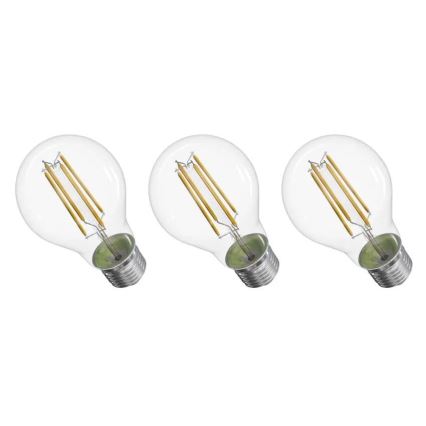 CONJUNTO 3x Lâmpadas LED FILAMENT A60 E27/3,8W/230V 4000K Classe energética A