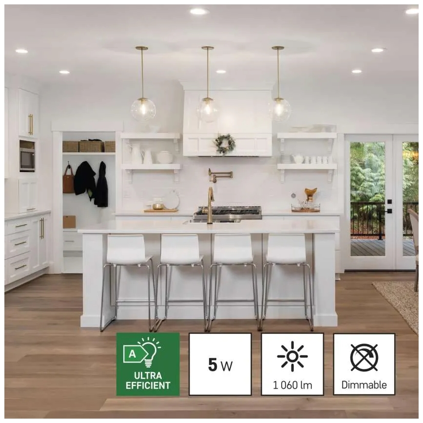 CONJUNTO 3x Lâmpadas LED FILAMENT A60 E27/5W/230V 4000K Classe energética A