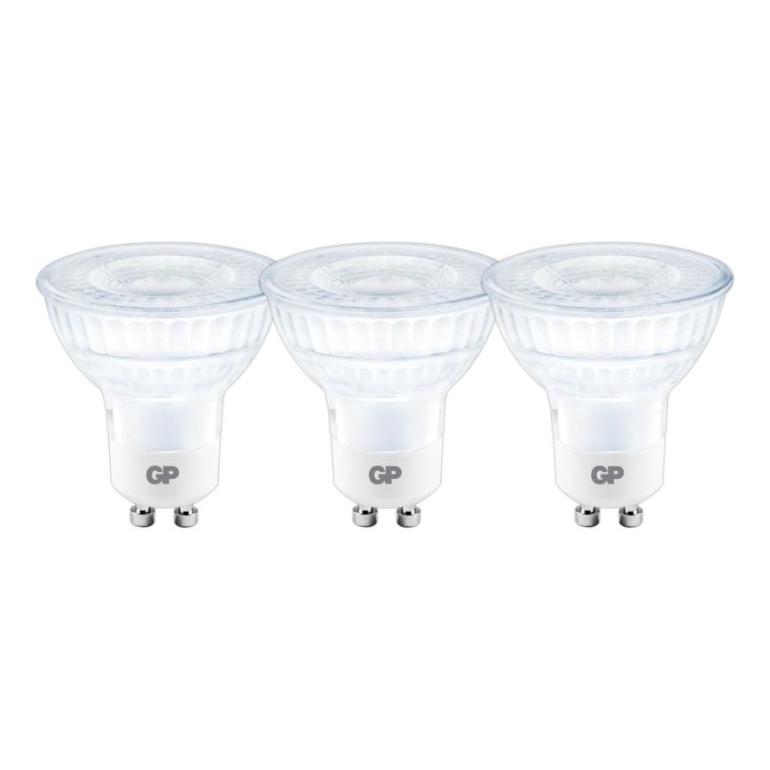 CONJUNTO 3x Lâmpadas LED GU10/3,1W/230V 2700K - GP