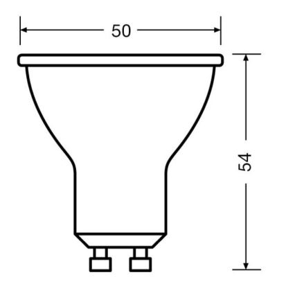 CONJUNTO 3x Lâmpadas LED PAR16 GU10/6,9W/230V 2700K 36° - Osram
