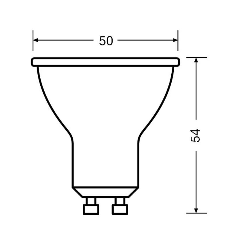CONJUNTO 3x Lâmpadas LED PAR16 GU10/6,9W/230V 2700K 36° - Osram