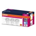 CONJUNTO 3x Lâmpadas LED PAR16 GU10/6,9W/230V 4000K - Osram