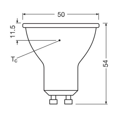 CONJUNTO 3x Lâmpadas LED PAR16 GU10/6,9W/230V 6500K - Osram