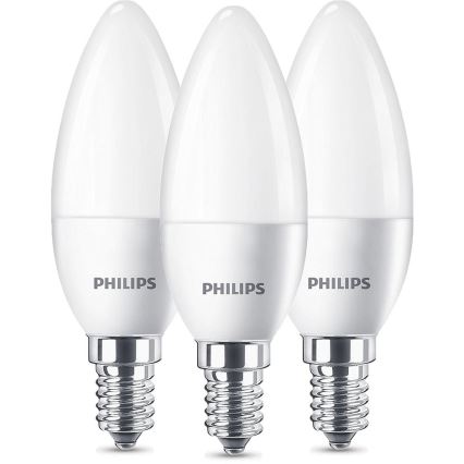 Conjunto 3x Lâmpadas LED Philips E14/5,5W/230V 2700K