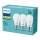 Conjunto 3x Lâmpadas LED Philips E27/9W/230V 2700K
