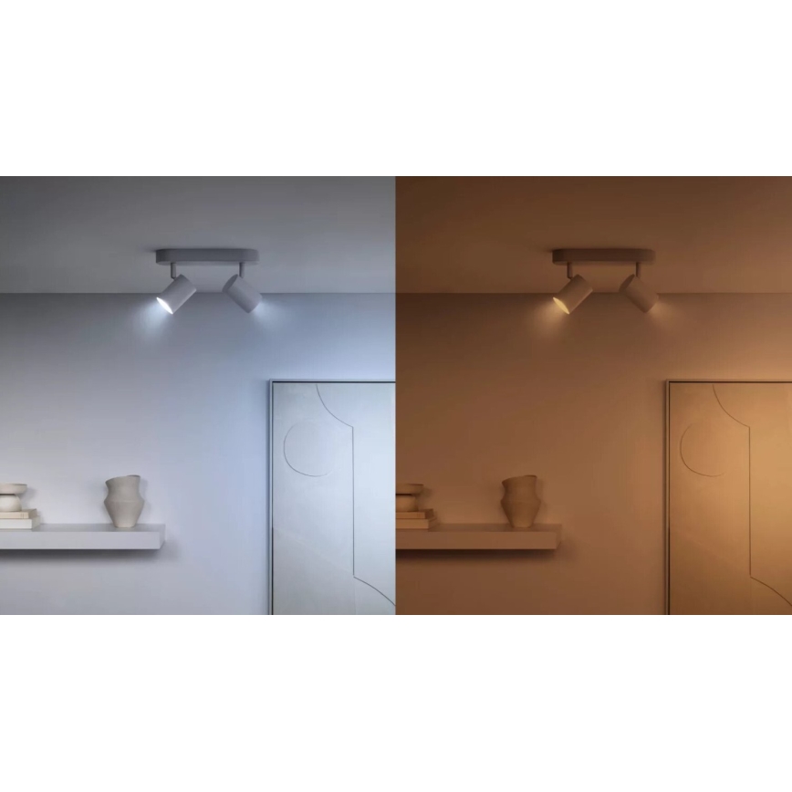 CONJUNTO 3x Lâmpadas LED RGBW com regulação PAR16 GU10/4,7W/230V 2200-6500K Wi-Fi - WiZ