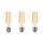 CONJUNTO 3x Lâmpadas LED VINTAGE A60 E27/9W/230V 3000K - Brilagi