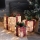 Conjunto 3x LED Presente de Natal 48xLED/3,6W/230V IP44 branco quente