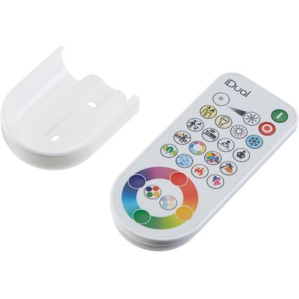 CONJUNTO 3x LED RGB Foco de encastrar para casa de banho com regulação ARGON LED/7,3W/230V IP44 + comando