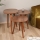 CONJUNTO 3x Mesa de apoio TYN castanha