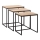 CONJUNTO 3x Mesa de centro castanha