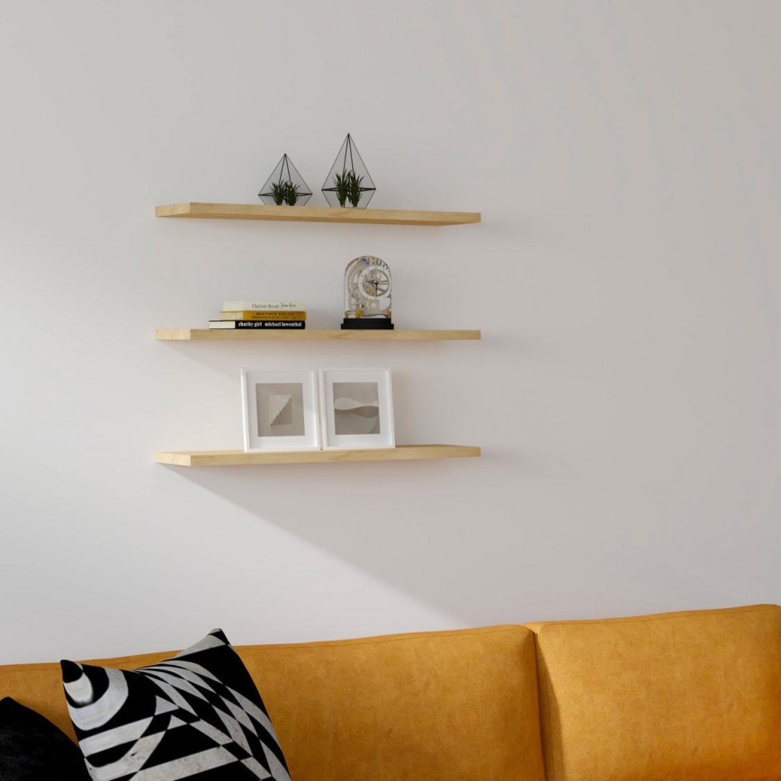 CONJUNTO 3x Prateleira de parede BOSS bege