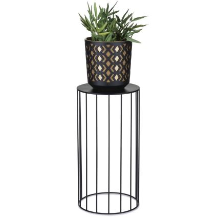 CONJUNTO 3x Suporte para plantas LOFT preto