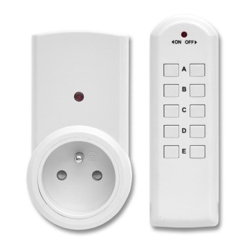 CONJUNTO 3x Tomada telecomandada + controlo remoto