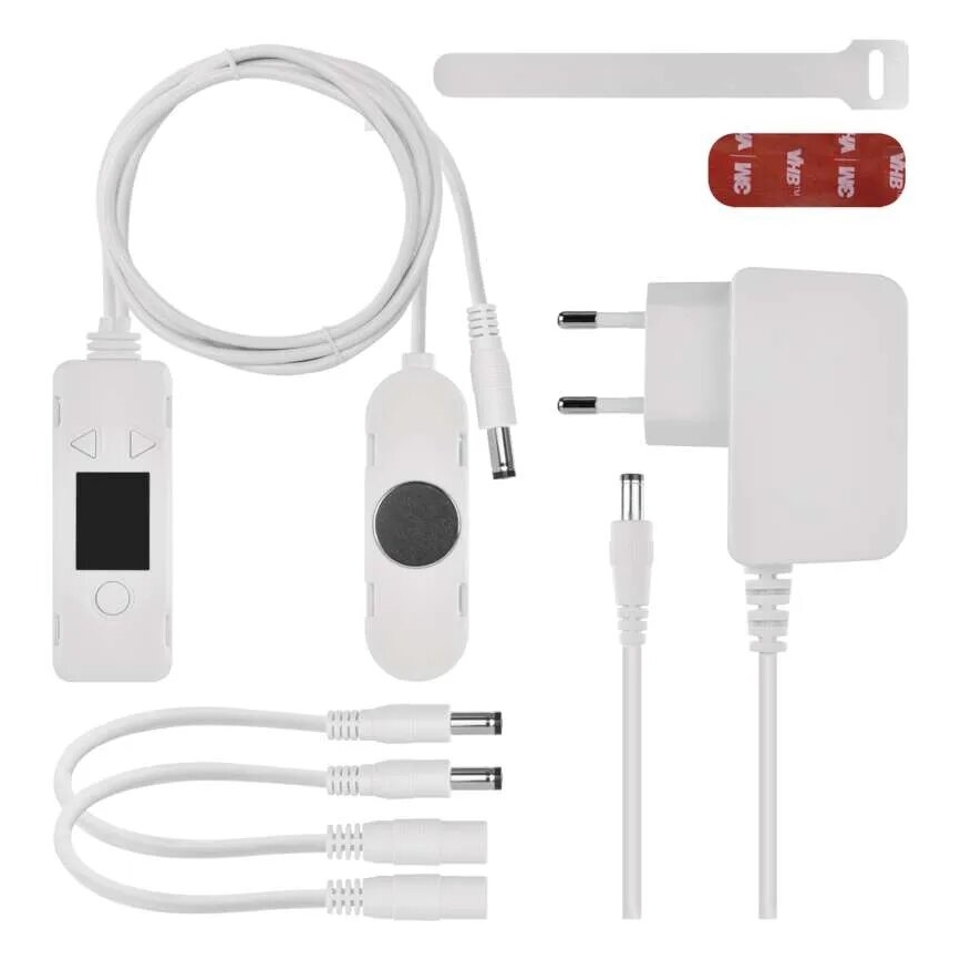 CONJUNTO 3x Ventiladores para radiador 5/230V branco