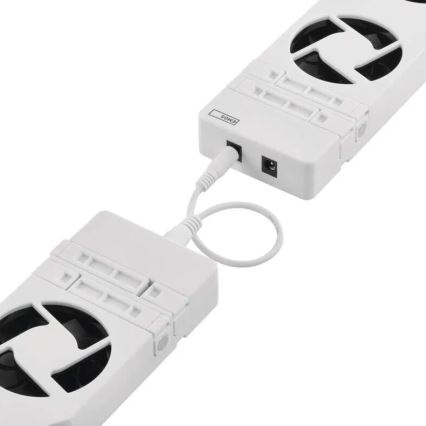 CONJUNTO 3x Ventiladores para radiador 5/230V branco