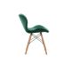 CONJUNTO 4x Cadeira de refeição TRIGO 74x48 cm verde claro/faia