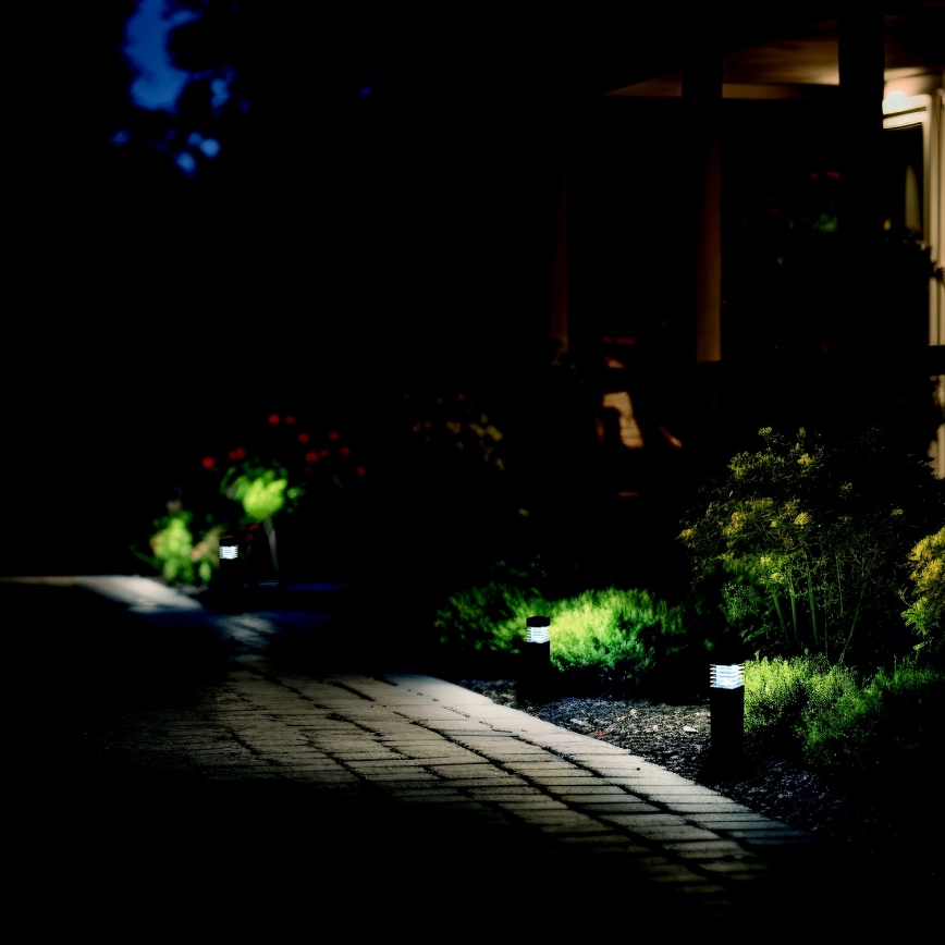 CONJUNTO 4x Candeeiros solares LED LED/0,06W/1,2V 1xAAA 6000K IP44 100 mAh