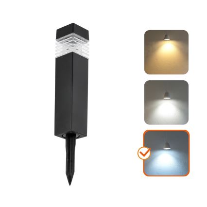 CONJUNTO 4x Candeeiros solares LED LED/0,06W/1,2V 1xAAA 6000K IP44 100 mAh