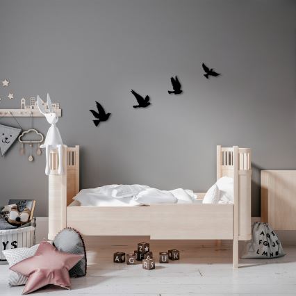 CONJUNTO 4x Decoração de parede pássaros em metal