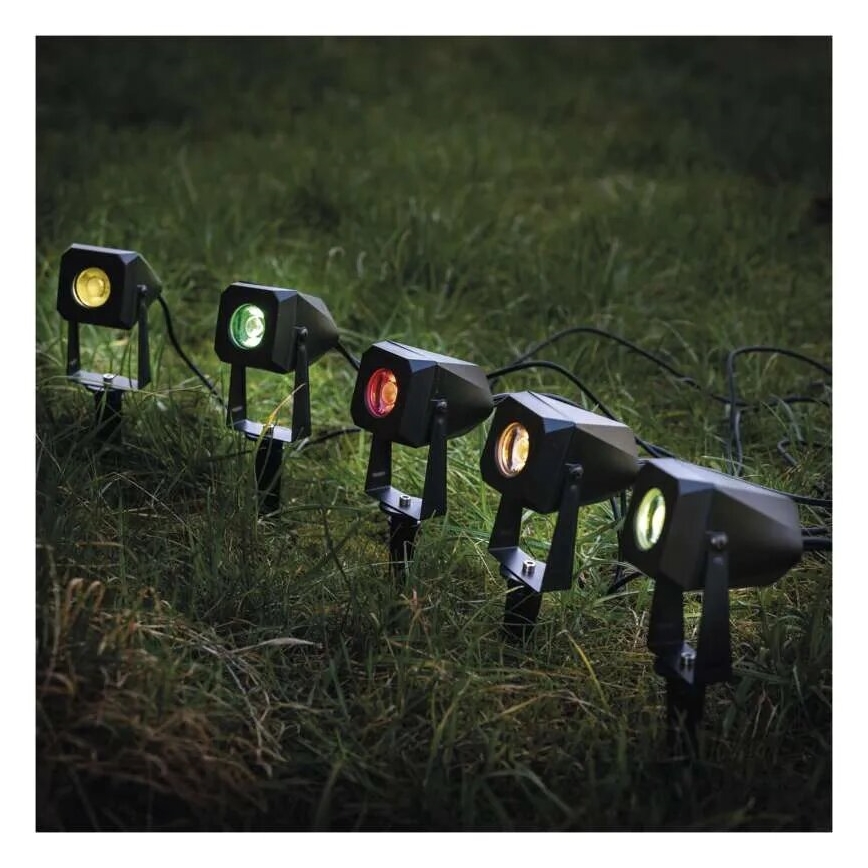 CONJUNTO 4x Luzes LED RGBIC para exterior com regulação LED/7W/230V 3000-6500K IP65 Wi-Fi Tuya