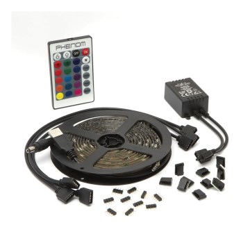 CONJUNTO 4x Tira LED RGB com regulação 2x30cm 2x50cm LED/2,16/3,6W/5V IP65 + controlo remoto