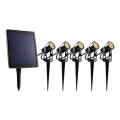 CONJUNTO 5x Lâmpada LED Exterior com Painel Solar LED/4000 mAh IP44