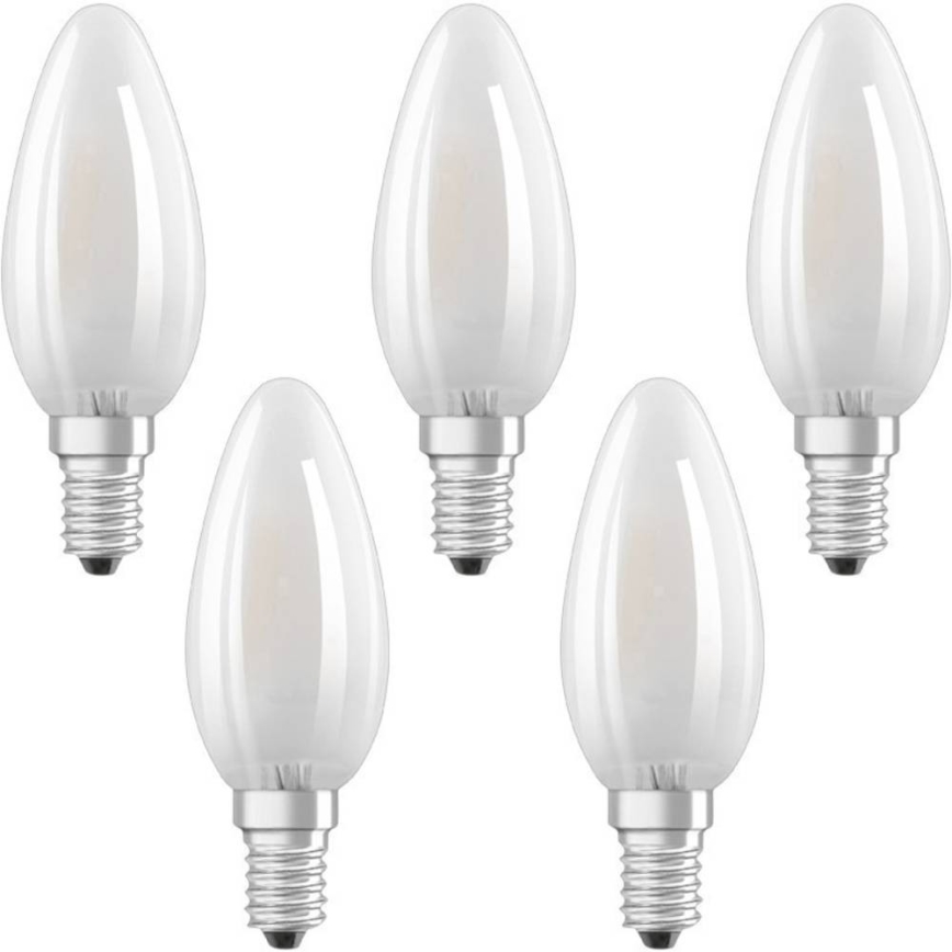 CONJUNTO 5x Lâmpada LED VINTAGE E14/4W/230V 2700K - Osram