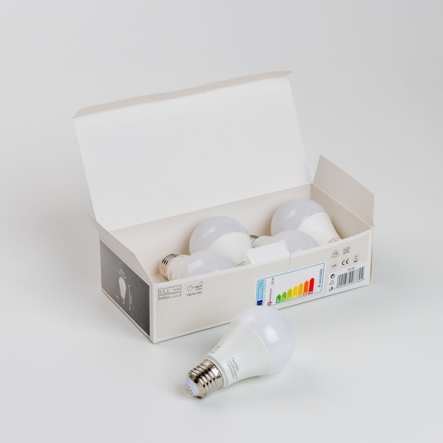 CONJUNTO 5x Lâmpadas LED A60 E27/9W/230V 2700K - Paulmann 28780