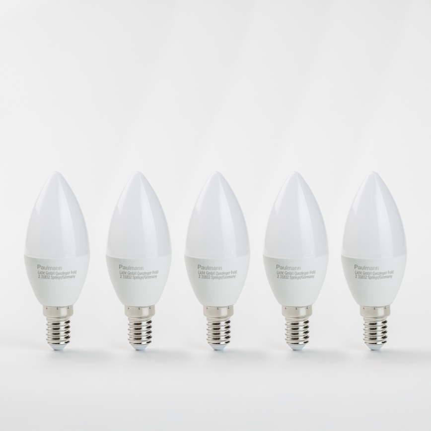 CONJUNTO 5x Lâmpadas LED E14/5,5W/230V 2700K - Paulmann 28782
