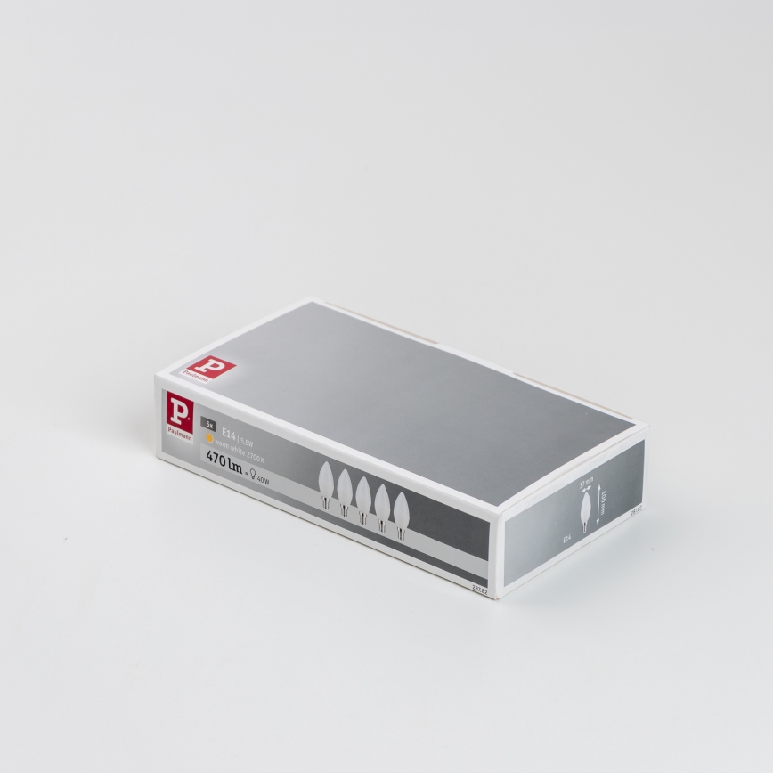 CONJUNTO 5x Lâmpadas LED E14/5,5W/230V 2700K - Paulmann 28782