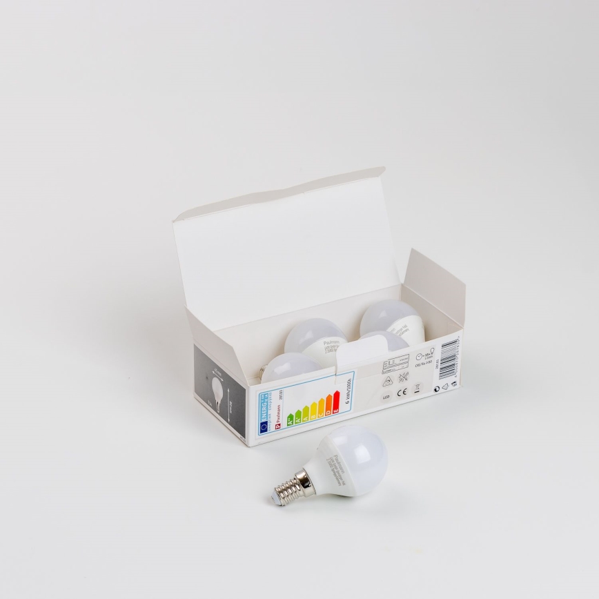 CONJUNTO 5x Lâmpadas LED P45 E14/5,5W/230V 2700K - Paulmann 28783