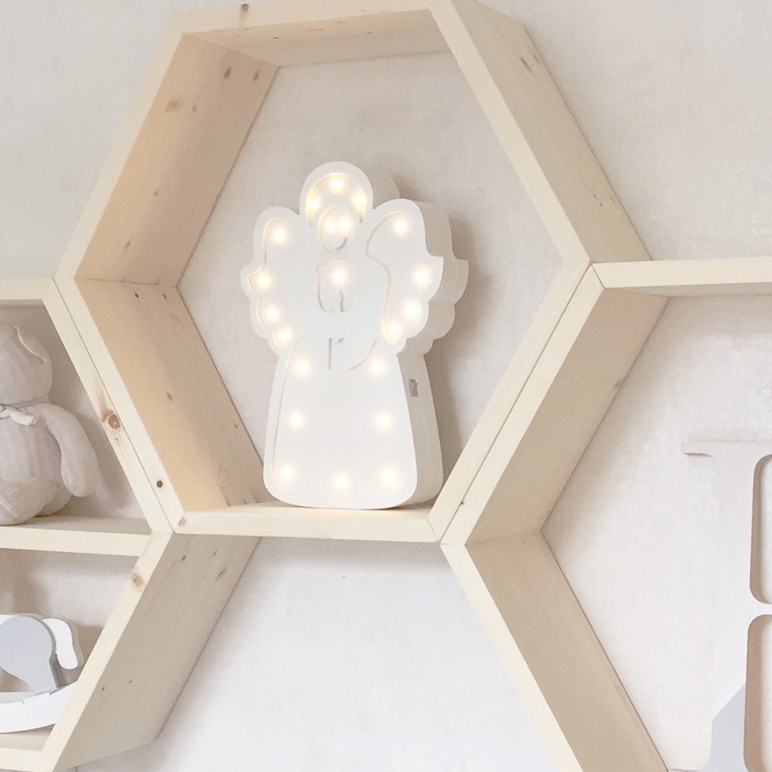 CONJUNTO 5x Prateleira de parede RAF 36x31 cm abeto