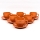 Conjunto 6x chávena de cerâmica Tereza com um pires rosa salmão